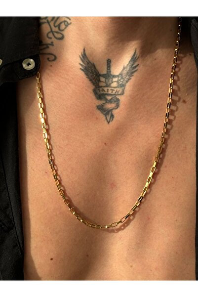 CAPO by Aytaç Yamaç 65cm Gold Renk Çelik Ataç Zincir Unisex Kolye