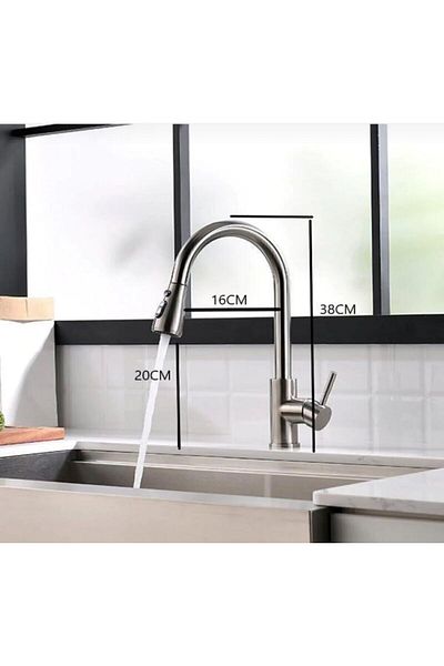 Boheme Fleko Inox Spiral Sink Mixer High Quality