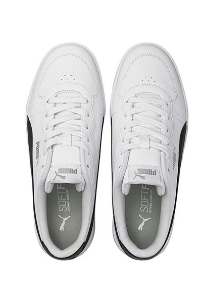 Puma Pantofi casual albi Skye Clean pentru femei 38014702   Alb Negru