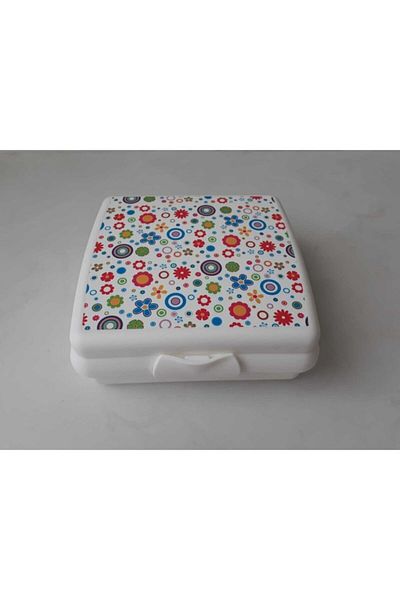 Tupperware Lunch Wallet Floral Pattern
