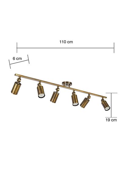 Bozyaka Aydınlatma Artur 6-Piece Decorative Distressed Coating Movable Wall Sconce (DAYLIGHT LED BULBS ARE INCLUDED!!!)