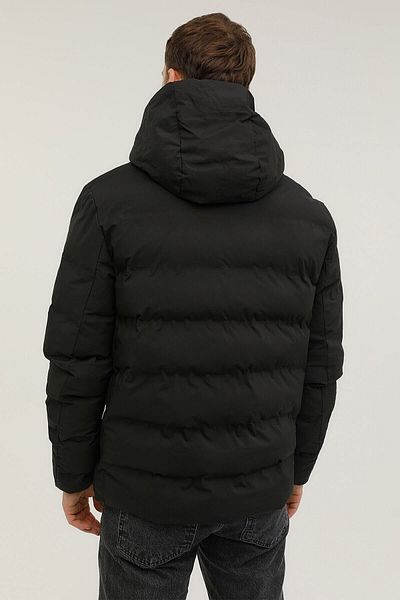 lumberjack M-sn22 Nolan Coat 2pr schwarzer Herren-Kurzmantel