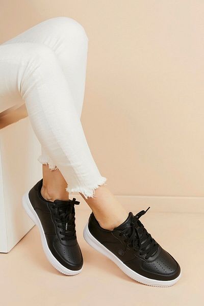 lumberjack Pantofi de mers ortopedic complet unisex din piele Finster Black Air Force