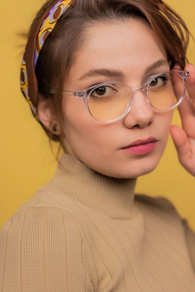 LUNOX Unisex Bone Transparent Blue Light Protection Screen Glasses (Computer Screen Glasses)