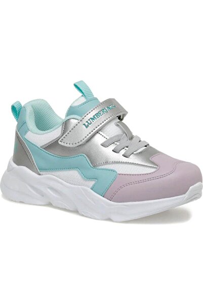 lumberjack Race 4Fx Silver Mint Green Girls' Sneaker Sports Shoes