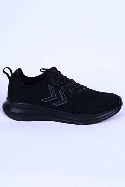 hummel 900509 Mokka Fileli Faylon Taban Şevron Detaylı Esnek Siyah Günlük Unisex Spor Ayakkabı