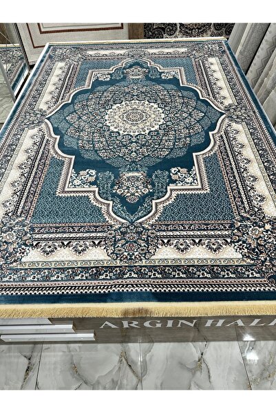 SEMERKANT Etnik Desen Mavi Halı Argın Halı