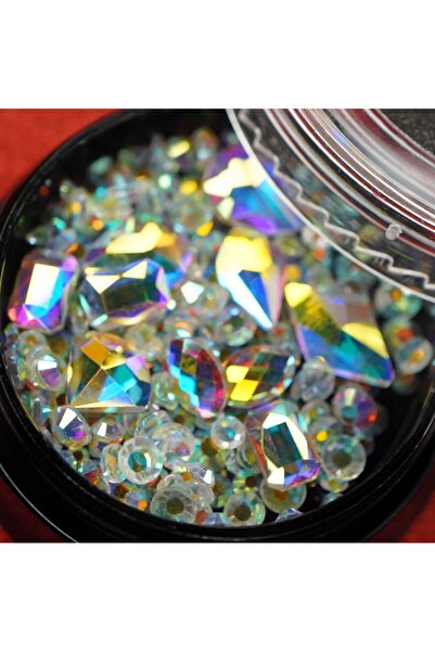 EDA LUXURY BEAUTY Karışık Renkli Lüks 3D Kristal Taş Gem Tasarım Makyaj Cryst...
