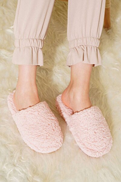 ALMİNA Almina Soft Plush House Slippers