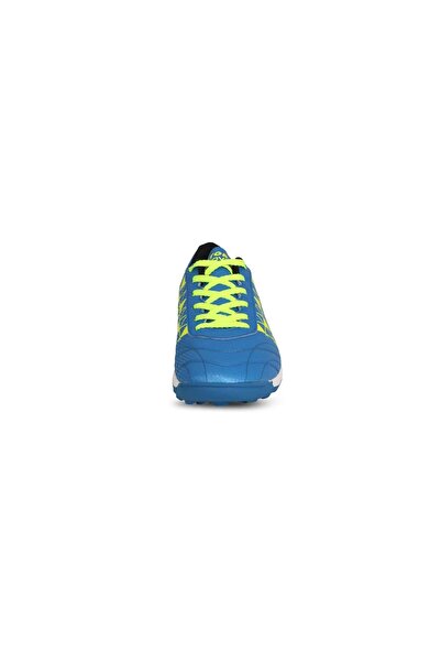 Vector X Discovery Indoor Football Shoes (Blue/Green, 6 UK/ 7 US / 40 EU) | Leather| Lace-Up