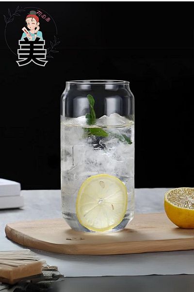 FORSEİ LUCA Cocktail Soft Drink Cup with Bamboo Lid and Straw - Cold and Hot Cup