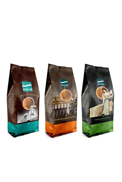 Schiller Kaffeerösterei Schiller 3'lü Tanışma Seti - Premium Blend, Schlossmi...