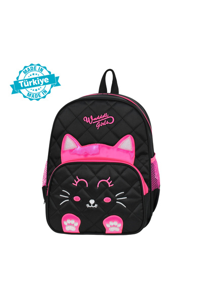 Lisanslı WADDELL  KAPİTONE KEDİ Desenli Anaokulu Çantası
