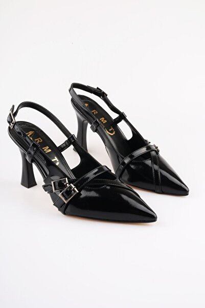 moon glow 9 cm nova sezona crne lakirane kože Kaiš paket ženski Cipele sa šti...