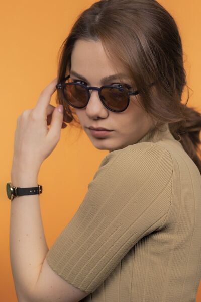 LUNOX Lucia Mat Lacivert Unisex Polarize Güneş Gözlüğü