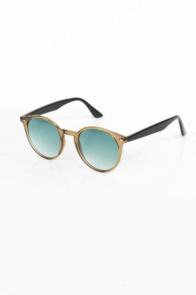 LUNOX Carlo Cappucino Gradient Green Unisex Sunglasses