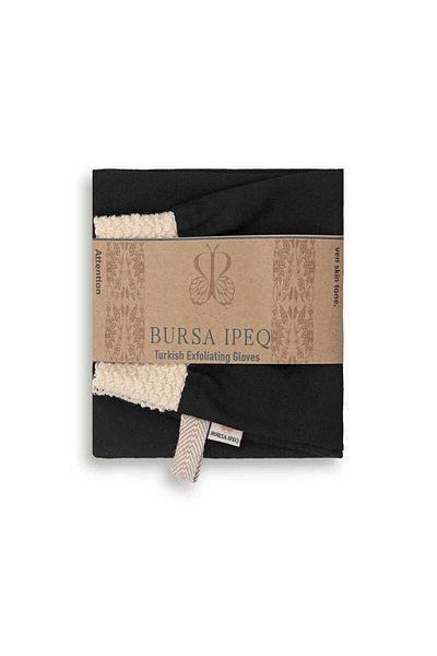 Bursa İpek Exfoliating Glove Black Bath Shower Scrub