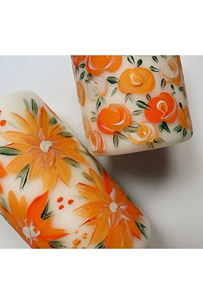 Soi Candle Store Orange Series Block Candle Set