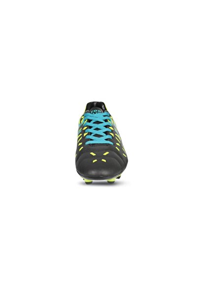Vector X Acura Football Shoes | Black/Green | 5 UK / 6 US / 39 EU |Faux Leather | Lightweight