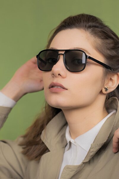 LUNOX Viggo Black Unisex Sunglasses