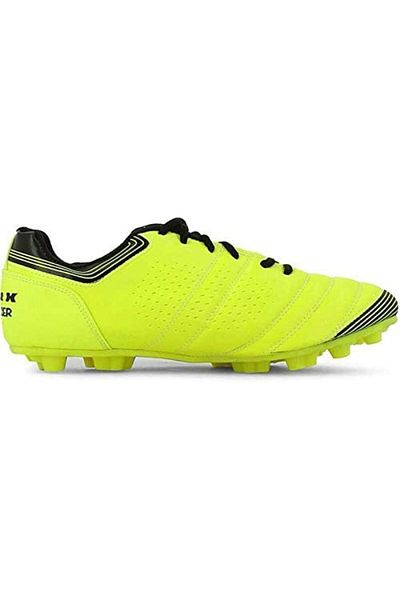 Vector X Chaser Football Shoes (Yellow/Black, 10 UK/ 11 US / 44 EU) | Faux Leather | Lace-Up