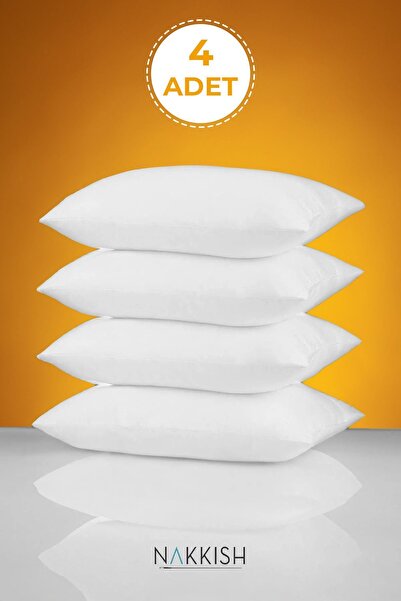 Nakkısh 4 Adet Yıkanabilir Konforlu Slikon Yastık - 800 gr