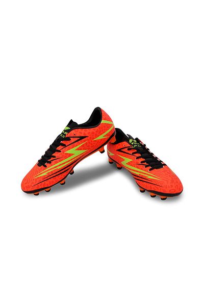 Nivia Blaze Football Shoes (Orange, 9 UK/ 10 US / 43EU) | Polyester | Moulded Insole