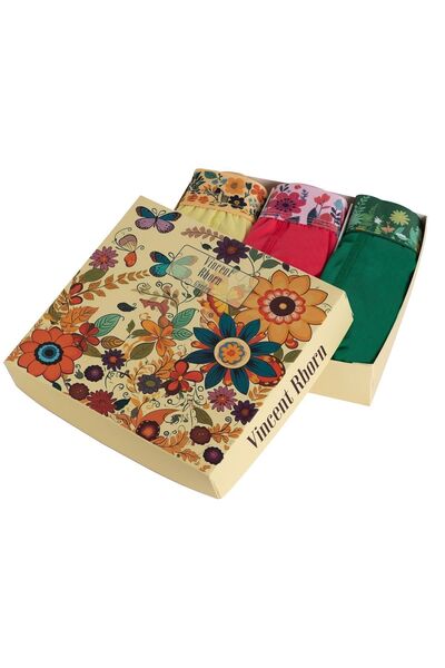 Vincent Rborn Erkek Boxer 3 Adet - Garden Series