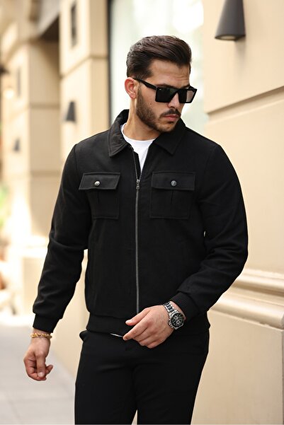 Twenhil Dar Kesim Kaşe Mont Kürklü Yaka