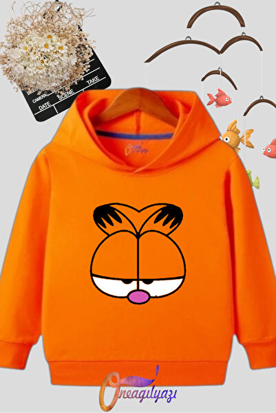 oneagılyazı BASKILI KAPÜŞONLU ÇOCUK SWEATSHİRT