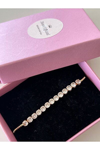 tones official Zirkon Taşlı Asansörlü Baget Bileklik