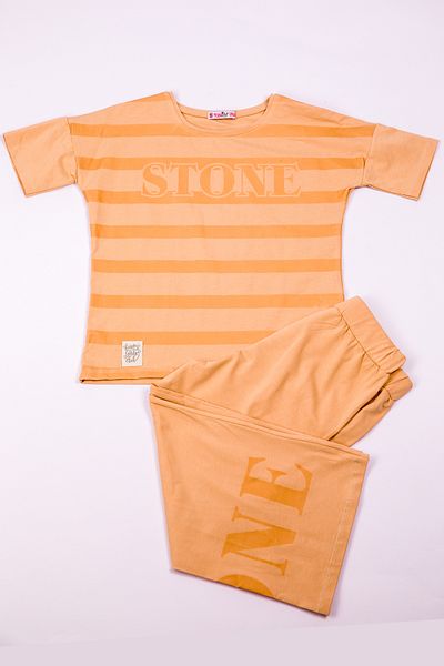 HÇM Striped Girl's Tracksuit Set - Spanish Leg B17