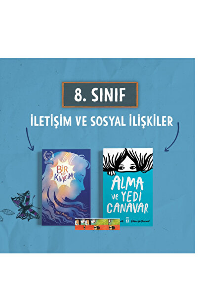 Genç Timaş 8.Sınıf okuma -Alma ve Yedi Canavar,Bir Tür Kıvılcım 2kitap
