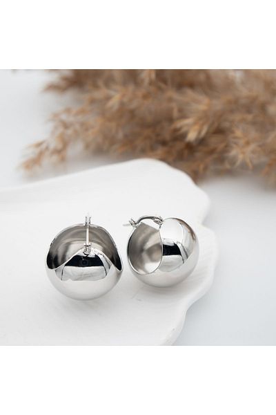 HOPEACCESSORİES BALLS SILVER EARRING