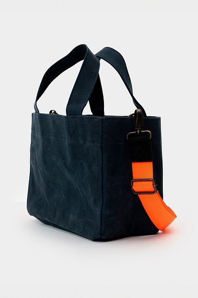 Goo Leather Goods Geantă de umăr și de mână pentru utilizare zilnică cu curea din pânză - țesătură dură