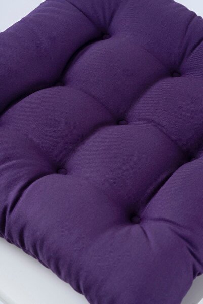 ALTINPAMUK Daisy Pofidik - Purple Chair Cushion, 9 Stitches and Laces