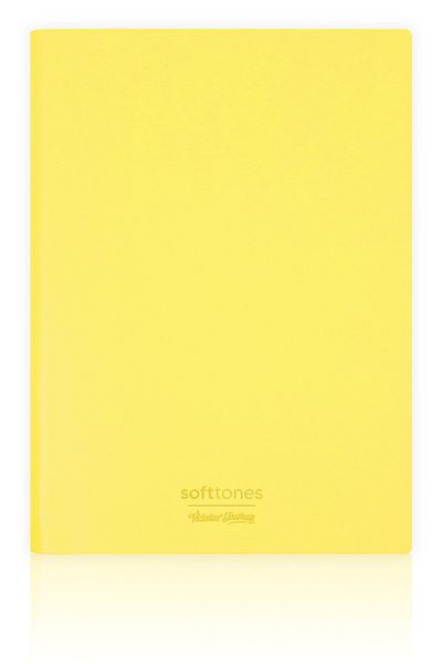 Victoria's Journals Softtons A5 Striped Notebook with Flexible Cover - Cream 128 Yp