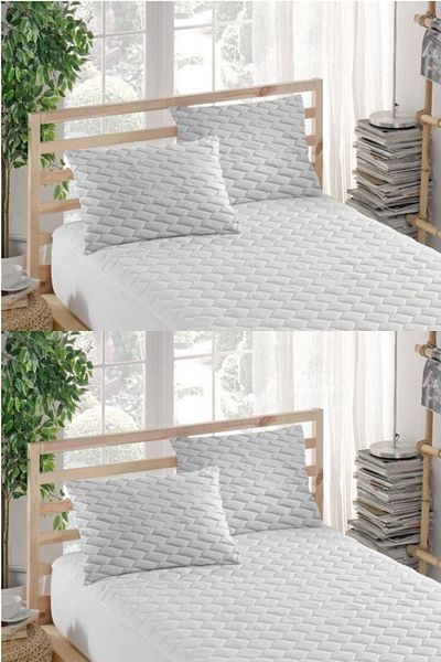 ÇARŞAF DÜNYASI Husa de perna - 100% bumbac - matlasata - Protectie de perna (4 bucati)