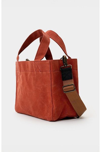 Goo Leather Goods Geantă de umăr și de mână pentru utilizare zilnică cu curea din pânză - țesătură dură