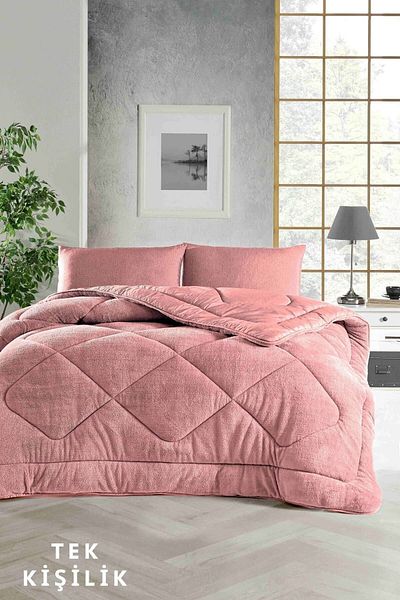 ELY PARKER Soft Single Colored Duvet-wellsoft-double-Sided 155x215 Pink