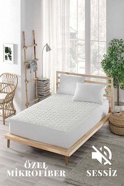 ELY PARKER Silent Mattress Protector-καπιτονέ Εφαρμοσμένο-μικροΐνες-εφαρμοσμένο-διπλό-μονό-μωρό στρώμα