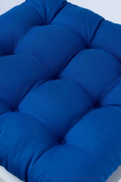 ALTINPAMUK Daisy Fluffy - Blue 9 Stitched Chair Cushion