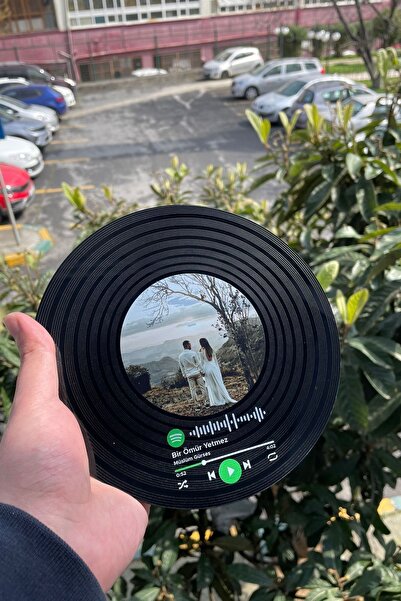 BLUE HOME'S Kişiye Özel Spotify Barkodlu Siyah Plak - Sevgiliye Hediye Arkadaşa Hediye Doğum Günü Hediyesi