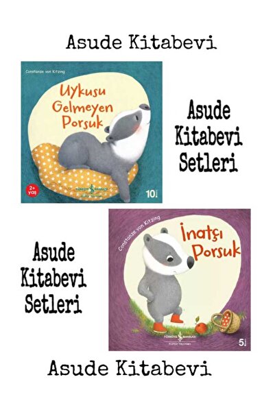 TÜRKİYE İŞ BANKASI KÜLTÜR YAYINLARI Uykusu Gelmeyen Porsuk - İnatçı Porsuk - ...