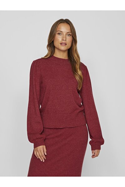 VILA Strickpullover mit hohem Kragen