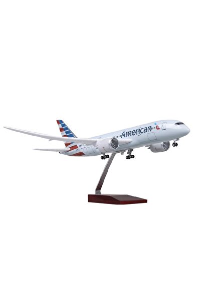ehobim American Air Boeing 787 Yolcu Uçağı B787 Model Uçak 1/130 Ölçek 43cm