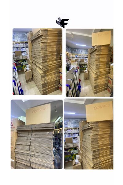 FİGANLAR çift katmanlı güçlü  Koli Kutu Boş Karton 60x40x40 Büyük Boy 10 Lu A...
