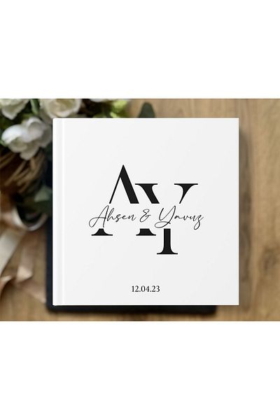 Norm Design Wedding Memory Book for Engagement and Wedding Guests - Guest Memory Included