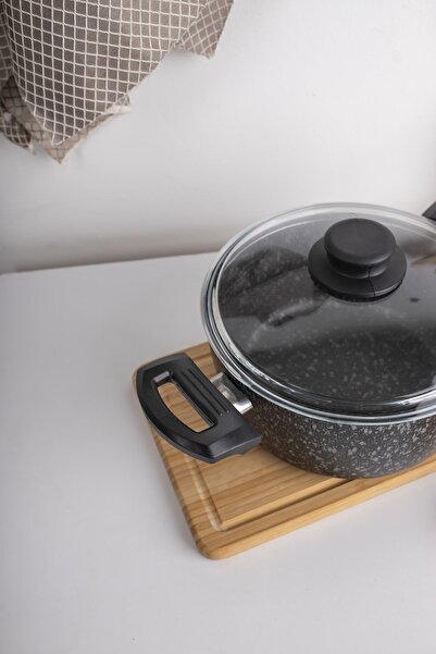 Cem Prestige Single Non-Stick Deep Pot Black 22 cm