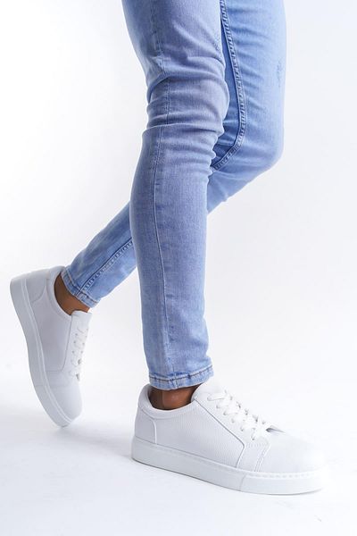 Aymood Men's Casual Sneaker - Slw165 Elite Skin, Bt White